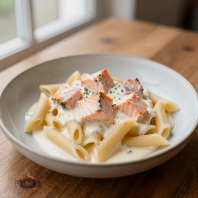 Penne al salmone