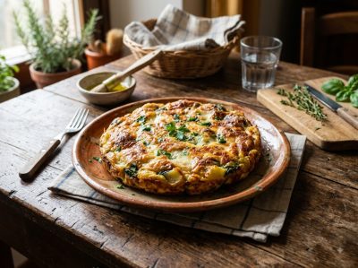 Frittata di taleggio gratinata