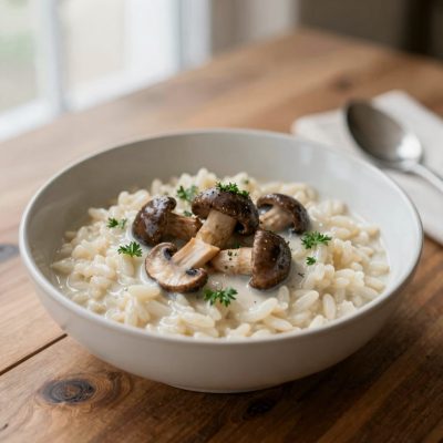 Risotto con funghi porcini