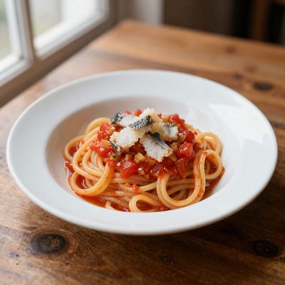 Bucatini al nasello