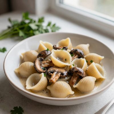 Conchiglie ai funghi