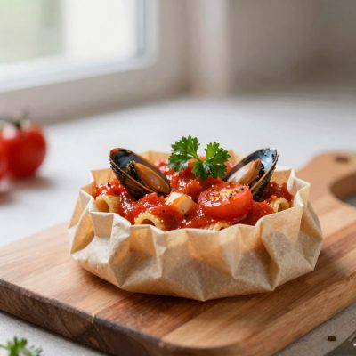 Bucatini al cartoccio