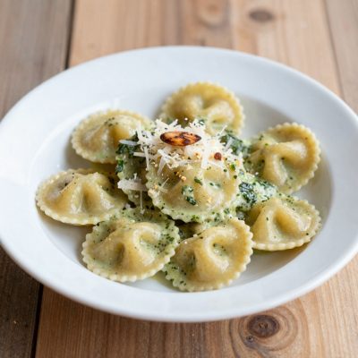 Farfalle al basilico