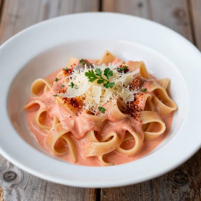 Fettuccine salsa rosa