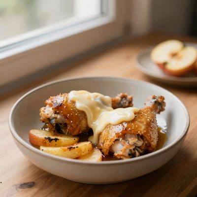 Cosce di pollo alla birra