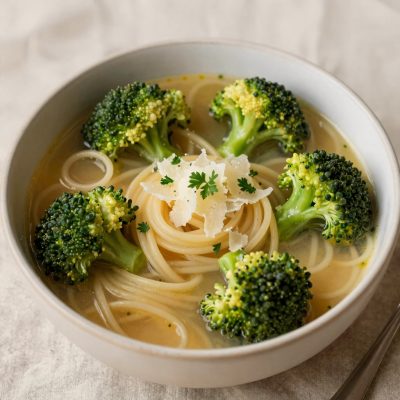 Pasta e Broccoli in brodo di Razza