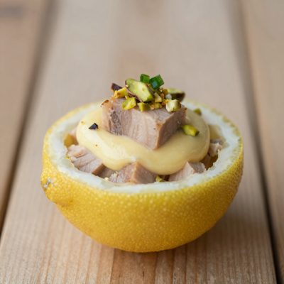 Mousse di tonno nel limone