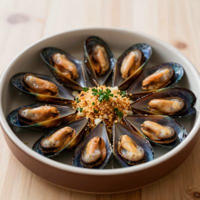 Cozze in tortiera