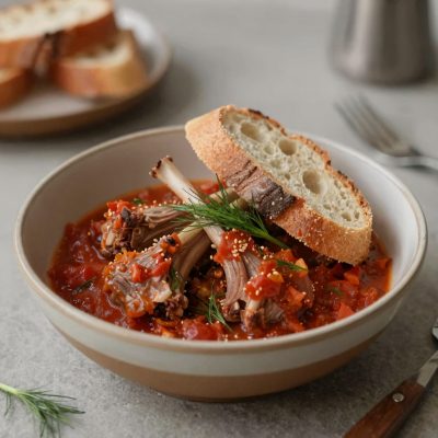Agnello con finocchietti selvatici