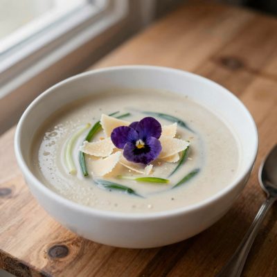 Zuppa di porri e castagne