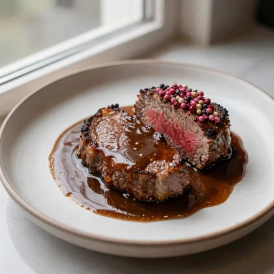 Tournedos di manzo al pepe rosa