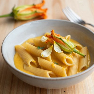 Penne ai fiori di zucca