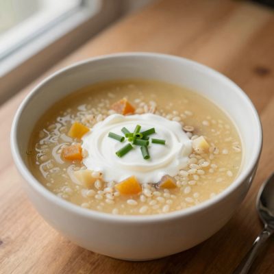 Zuppa d’orzo perlato alla Grigionese