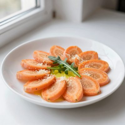 Carpaccio di carote e alla rucola