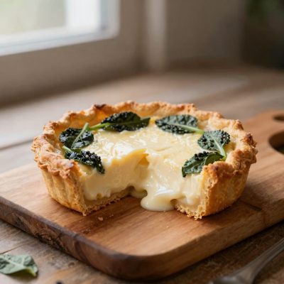 Torta al formaggio con spinaci