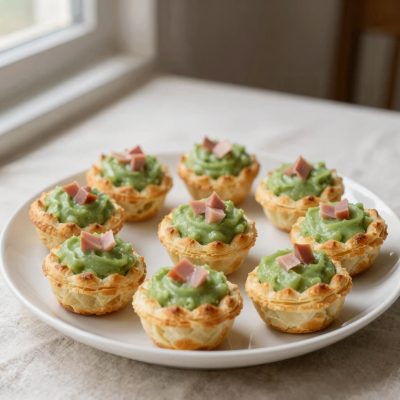 Vol au vent con piselli