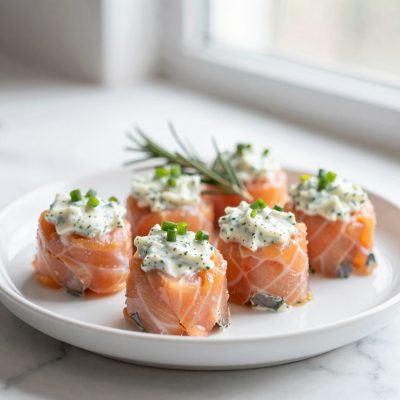 Rotolini di salmone affumicato