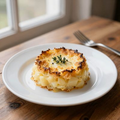 Soufflé al formaggio e patate