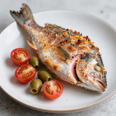 Orata farcita alla mediterranea