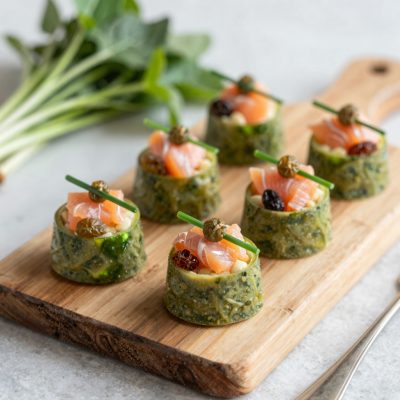 Fagottini di salmone fresco e scarola