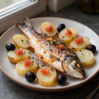 Branzino al cartoccio con patate