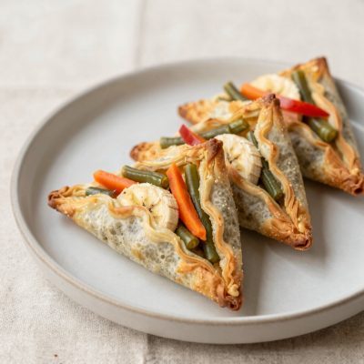 Triangoli di pasta ripieni di verdura